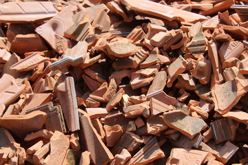 Macerie in cantiere edile