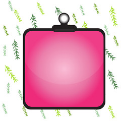 Clipboard colorful background spring clip stuck bind empty plank frame Design business Empty copy space text for Ad website promotion isolated Banner template