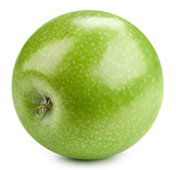 Green apples isolated on white