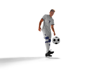 Soccer players isolated on white. © Artur Didyk