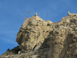 Medieval fort in Alicante, Spain.