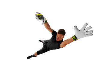 Soccer players isolated on white. © Artur Didyk