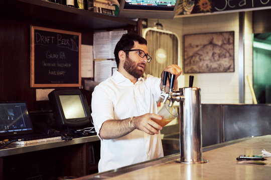 Bartender at work