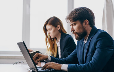 business people working in office