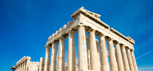 Parthenon on the Acropolis in Athens, Greece