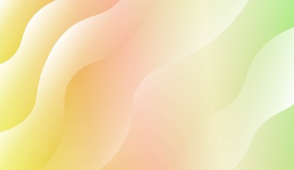 Template Background With Wave Geometric Shape. For Design, Presentation, Business. Vector Illustration with Color Gradient.