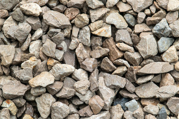 Texture background of light gravel and stones