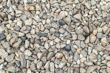 Texture background of light gravel and stones