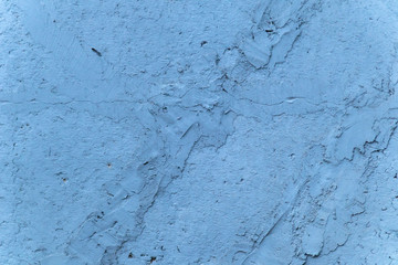 Bright deep saturated blue concrete wall background