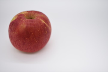 red apple isolated on white background