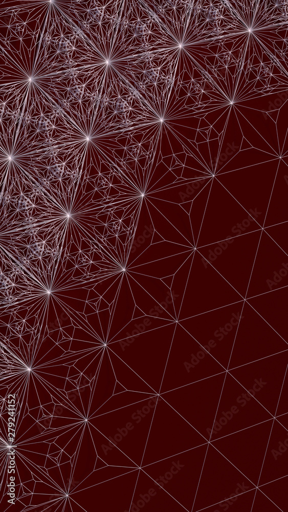 Poster abstract modern glowing wire background. graphic art design. 3d rendering