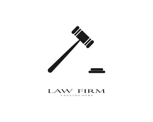 Law firm logo vector template