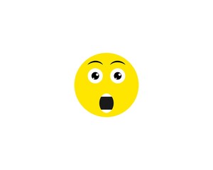 Emoticon logo vector icon template