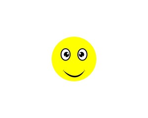 Emoticon logo vector icon template