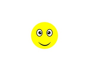 Emoticon logo vector icon template