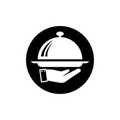 Fototapeta premium Restaurant, fork, knife icon vector symbol illustration