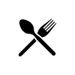 Restaurant, fork, knife icon vector symbol illustration