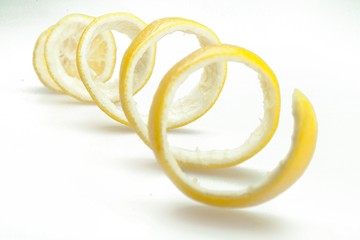Lemon peel spiral
