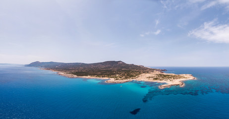 Beautiful panorama of the Akamas Peninsula from a height