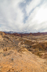 Overcast sky above Valley Of Fire State Park