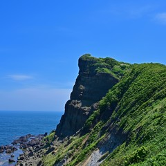 遊歩道から見た絶景＠積丹岬、北海道