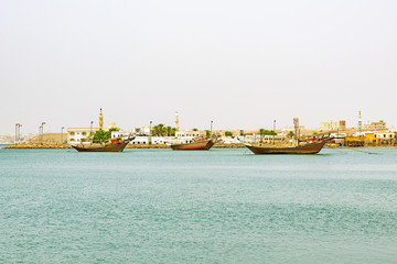 Fototapeta premium Sur in Ash Sharqiyah Region, Oman. It is located about 150 km southeast of the Omani capital Muscat.