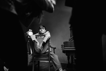 man and man playing piano