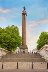 The Duke of York Column nearby Trafalgar Square in London, UK
