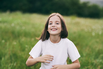 portrait of young woman in park