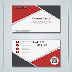 Modern business visiting card vector design template