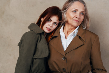 portrait of mother and daughter