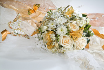 Composityion With Flowers