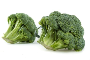 Fresh Broccoli Isolated on White