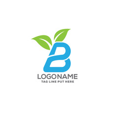 B letter be care logo design template