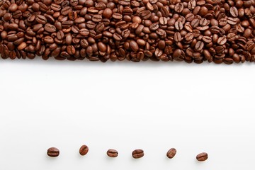 Coffee beans - background