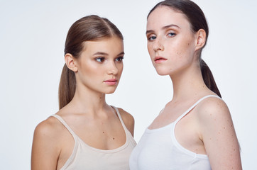 portrait of two young women