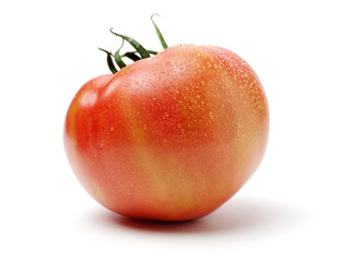fresh tomato isolated on white background