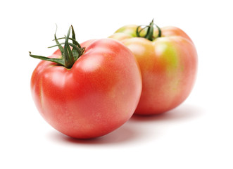 fresh tomato isolated on white background