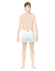 man boxers shirtless