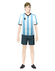 soccer argentina player man