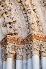 portico of the collegiate church of Santa Maria la Mayor in Toro, Spain