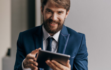 young business man with digital tablet