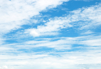 Obraz premium Air clouds in the blue sky