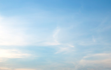 Air clouds in the blue sky