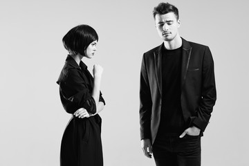 business man and woman