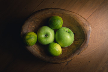 green apples in a bowl