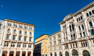 Obraz premium Historic buildings in the city centre of Trieste, Italy