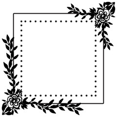 Vintage wedding design, with wallpaper of floral pattern. Vector