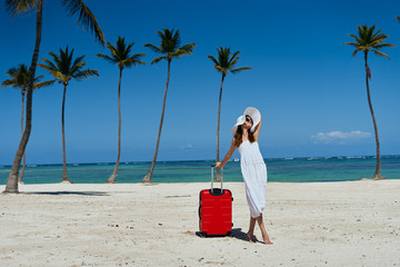 portrait of a young smiling woman with perfect skin