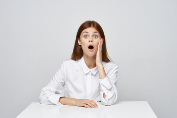 young woman in office